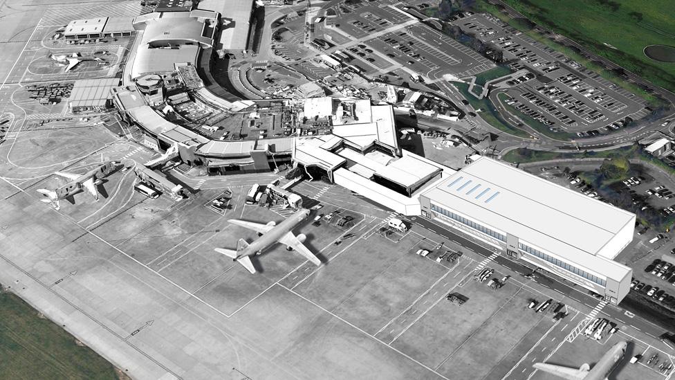 Artist's impression of new terminal