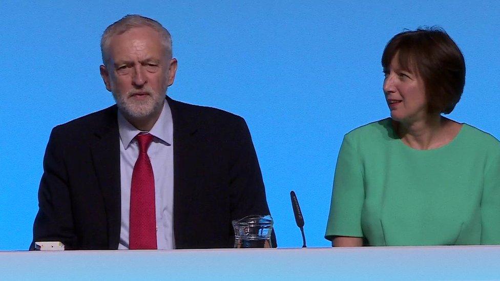 Jeremy Corbyn and TUC general secretary Frances O'Grady