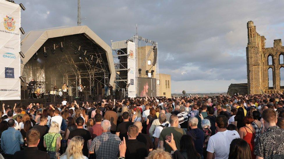 Sam Fender at Mouth of the Tyne Festival in 2019