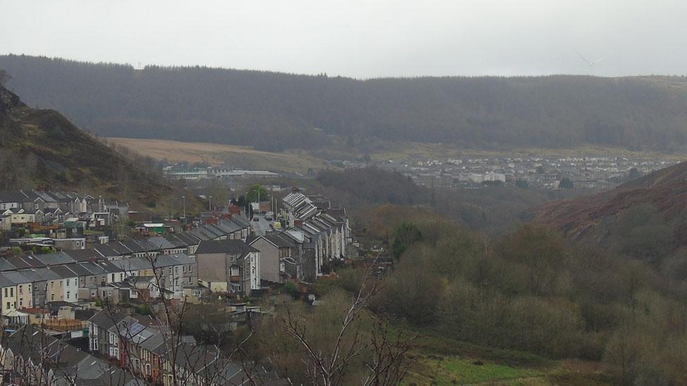 Maerdy in the distance, with Ferndale in the foreground