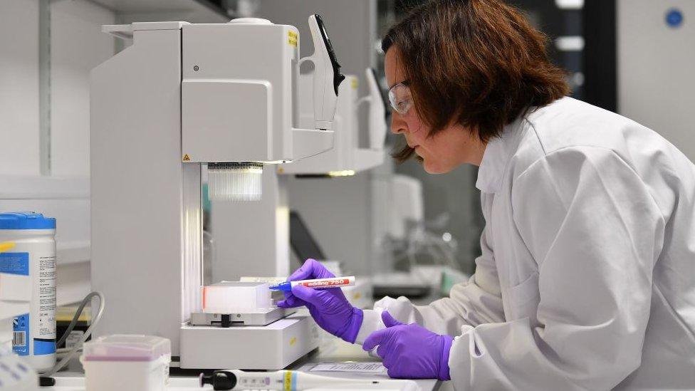 Scientist working in a laboratory