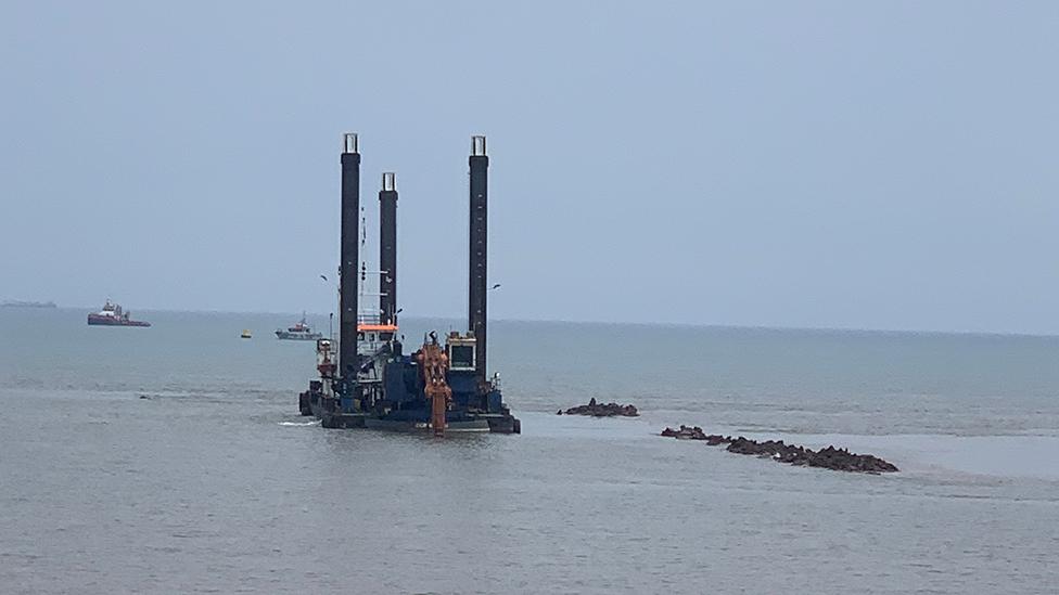 Dredging at Withernsea