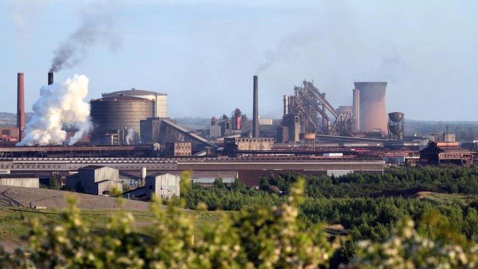 British Steel's Scunthorpe plant