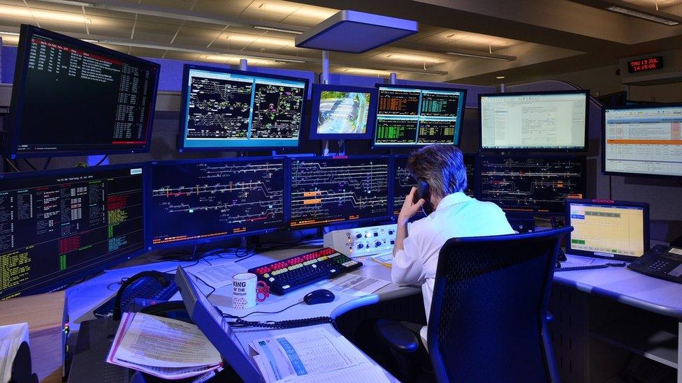 Inside York Rail Operating Centre