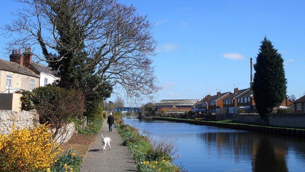 The canal in Knottingley