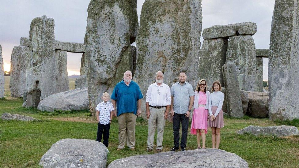 Rowland Allen and his family