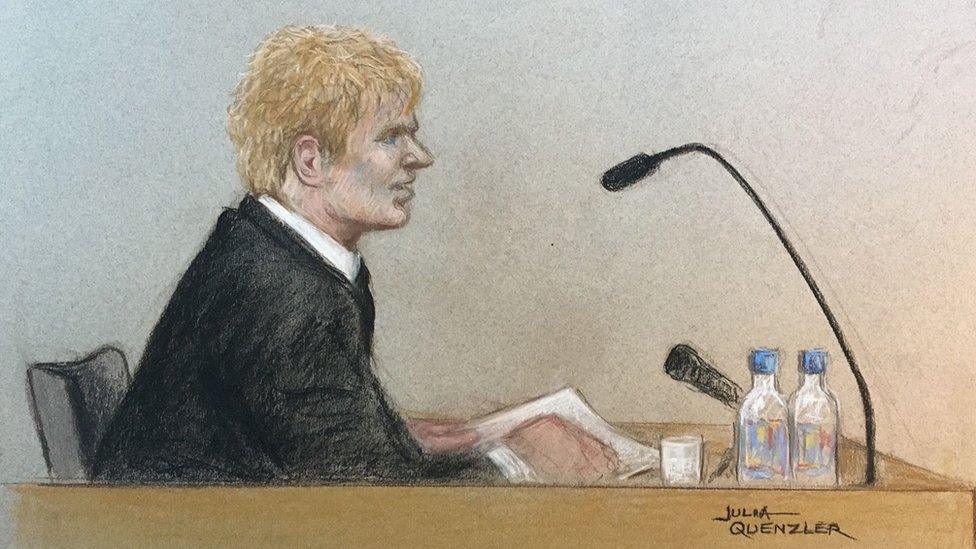 Ed Sheeran court sketch