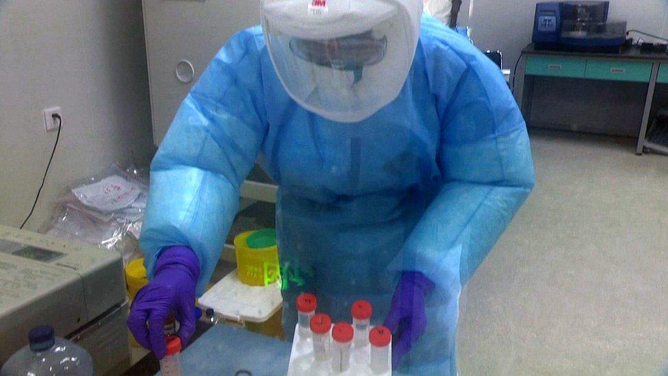 Lab worker
