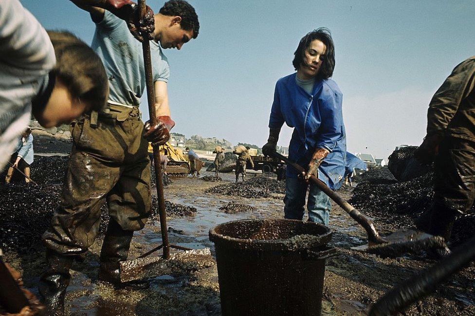 clear up on beach