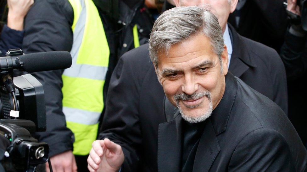 George Clooney in Edinburgh