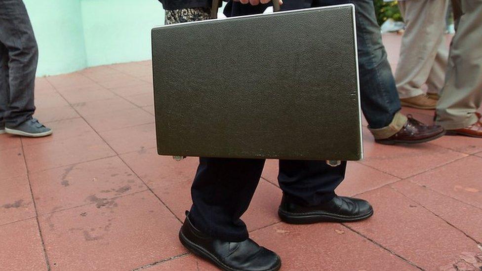 Man with briefcase