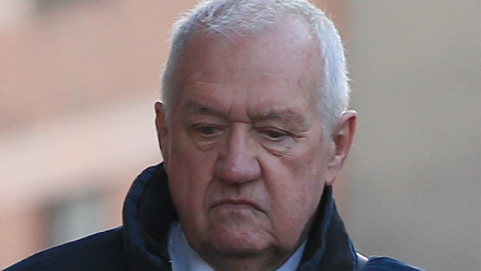 David Duckenfield arriving at court