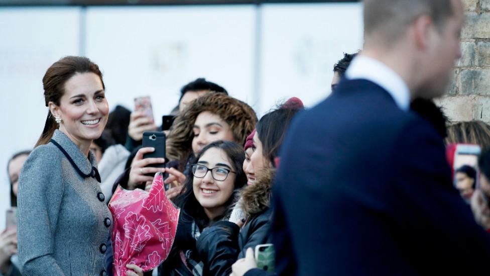 The former Duke and Duchess of Cambridge visiting Leicester in 2018