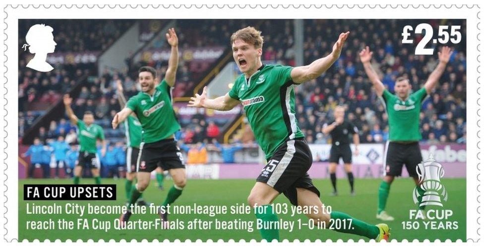 In 2017, Lincoln City beat Burnley 1-0 to become the first non-league side in 103 years to reach the Quarter Finals, one of set celebrating the 150th anniversary of the FA Cup