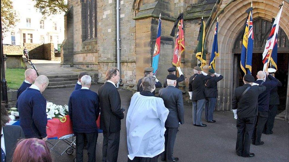 The funeral of Ross Tyson