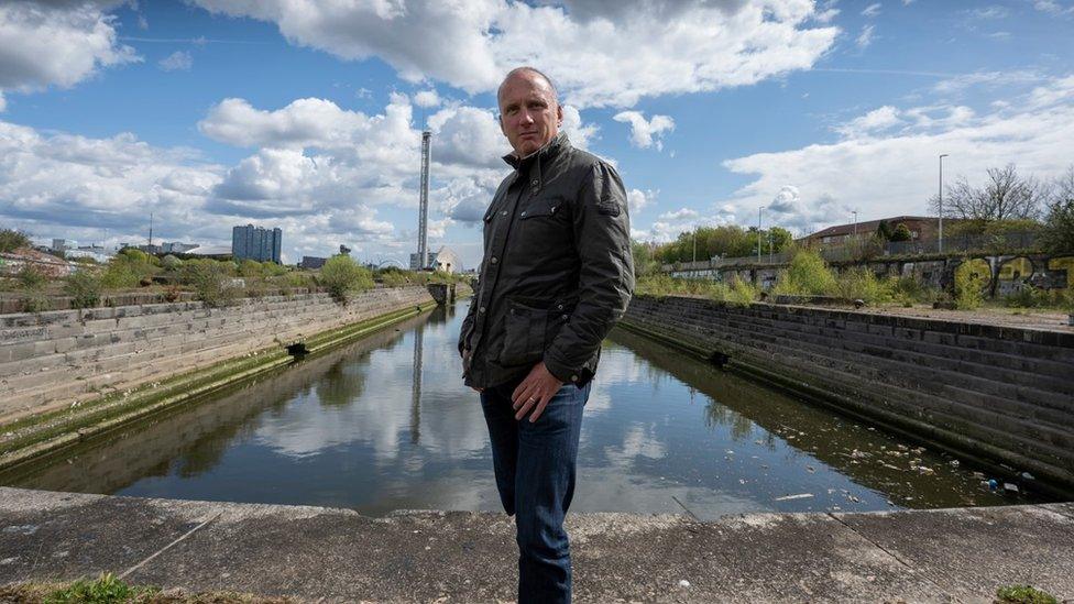 Martin Geissler at Govan docks