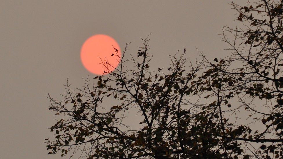 Red sun in Bristol