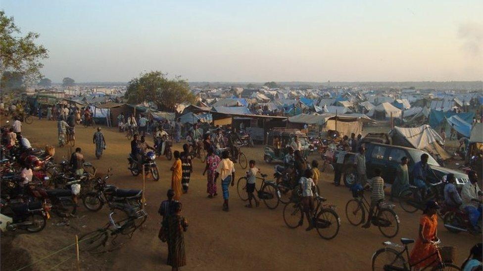 File photo of Putumattalan, a coastal town in the government-declared safe area in northern Sri Lanka, where an estimated 150,000 civilians were trapped in fighting between troops and Tamil Tiger rebels.