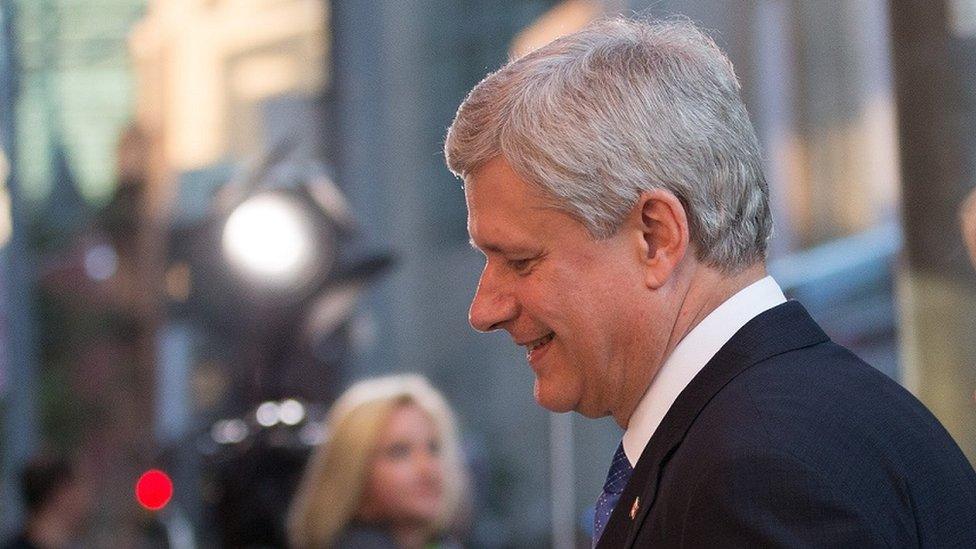 Canadian Prime Minister Stephen Harper.