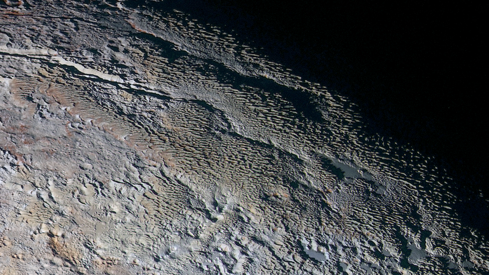 Mountains on Pluto