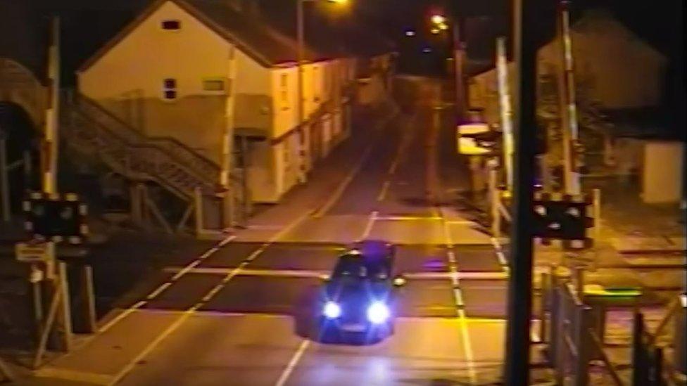 CCTV of defendants driving in the area prior to the fire