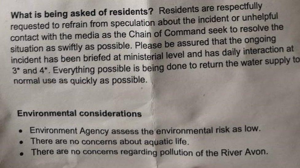 A section of the document discussing talking to the media and how there are not any environmental concerns