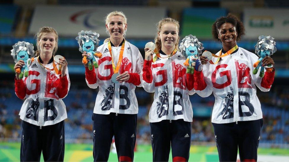 Kadeena Cox, Sophie Hahn, Georgie Hermitage, Maria Lyle
