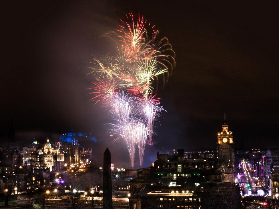 Edinburgh fireworks