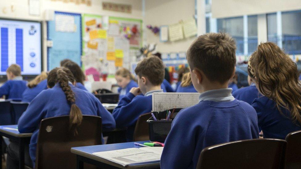 pupils in a classroom