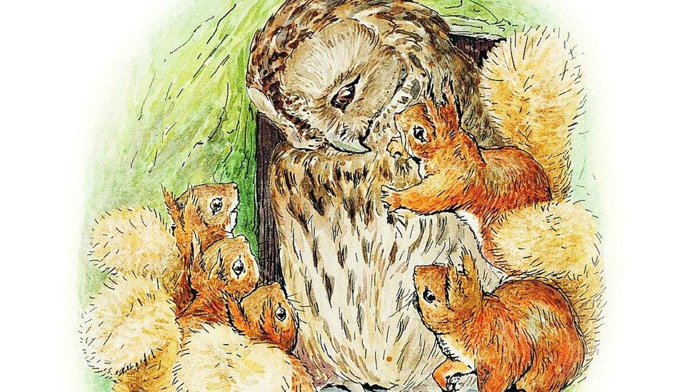 The Tale of Squirrel Nutkin illustration