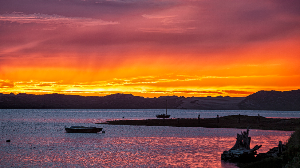 Sunset at Morro Bay, California. File photo