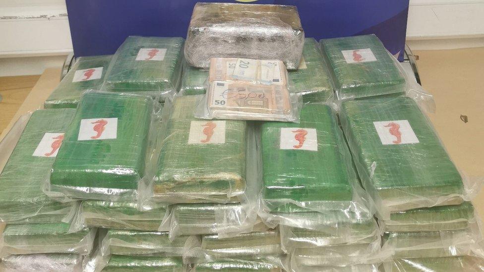 40 blocks of cocaine seized by Gardaí