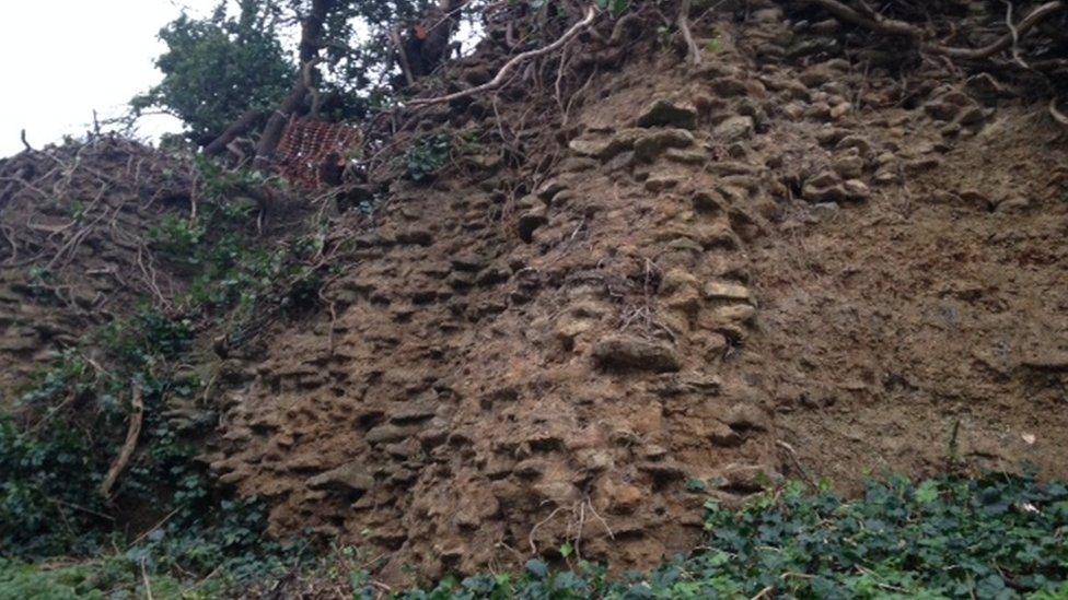 Oakham Castle Walls