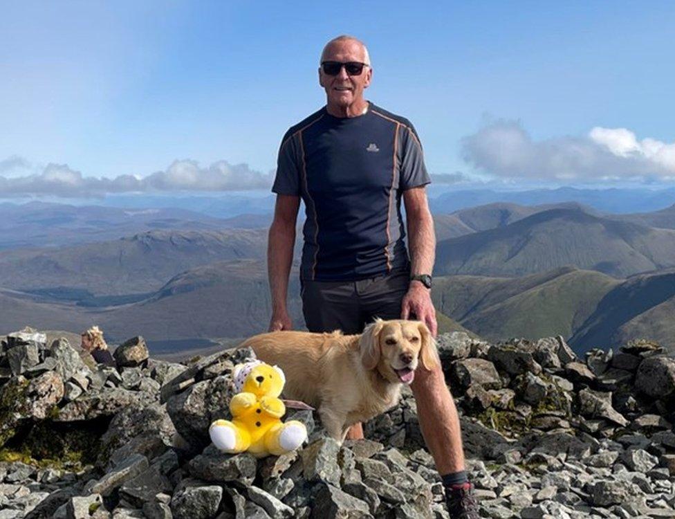 George Creighton and Glen, the cocker spaniel