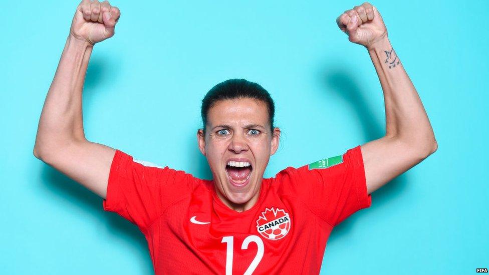 Christine Sinclair 2019 World Cup press photo