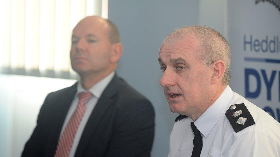 L-R: Det Chief Insp Martin Slevin and Police Superintendent Tony Brown