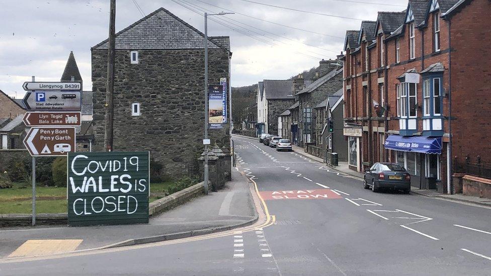 A quiet street in Bala