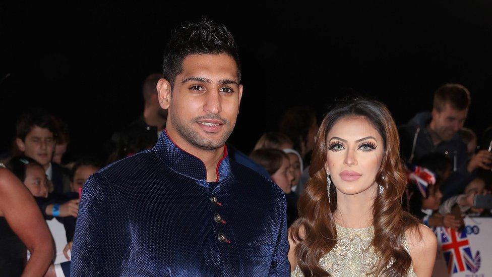 Amir Khan and Faryal Makhdoom