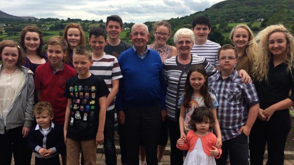 John O'Reilly had 15 grandchildren