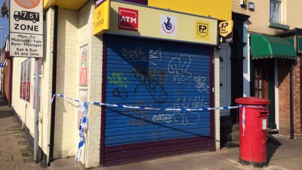 A shop on the corner of Agnes Road and Barrack Road