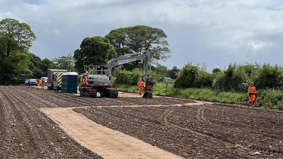 HS2 works beginning on the site