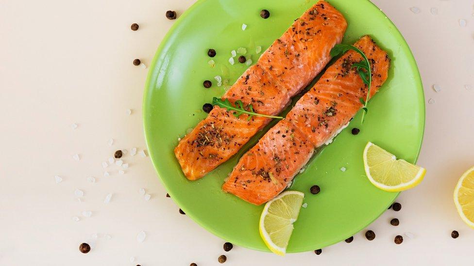 Prepared salmon