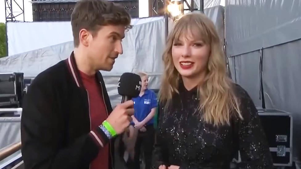 Greg James and Taylor Swift