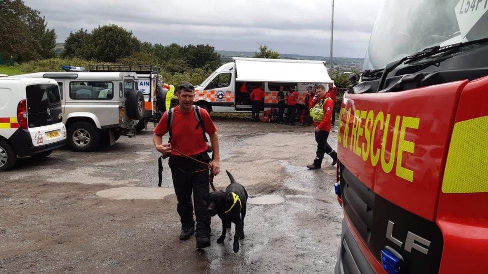 Fire and rescue search dog Sid