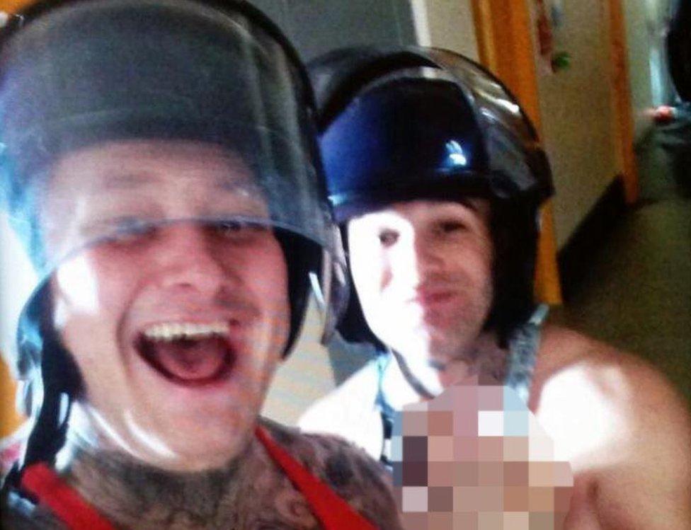 Unverified photos circulated online purport to show scenes from inside the prison