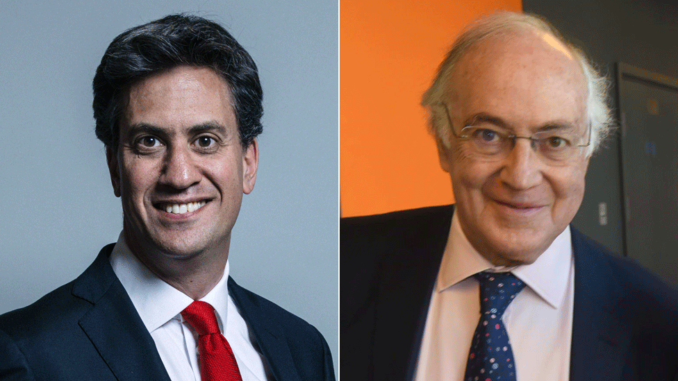 Ed Miliband and Lord Howard