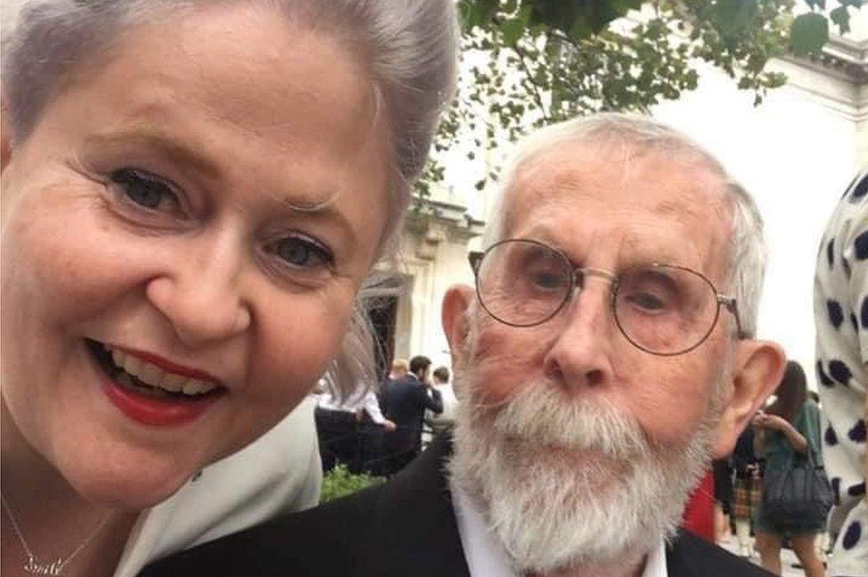 Mary Duke and her dad Jim Robson