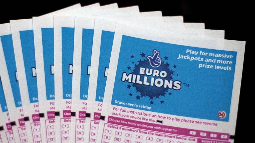 Euro Millions tickets fanned out