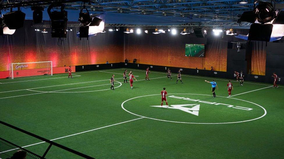 Kings League indoor pitch