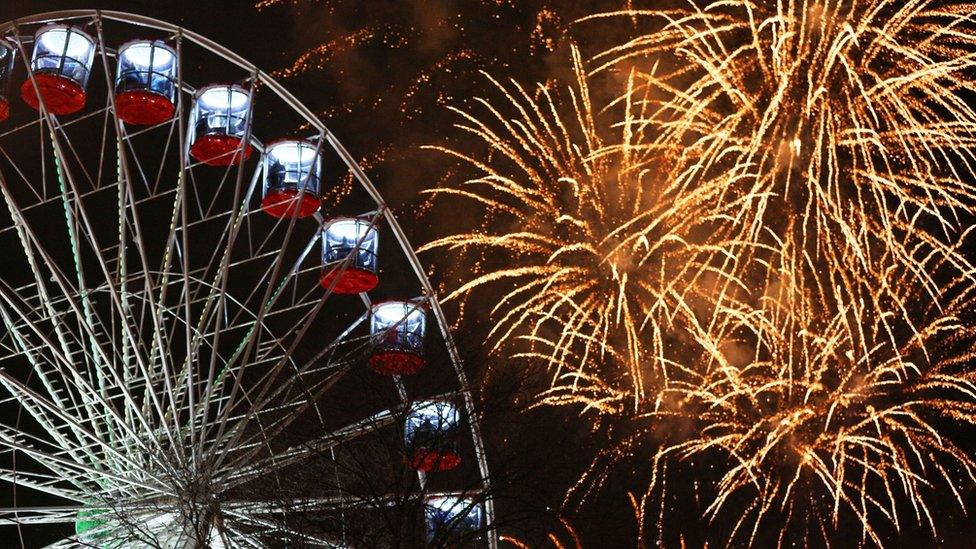 Fireworks in Edinburgh